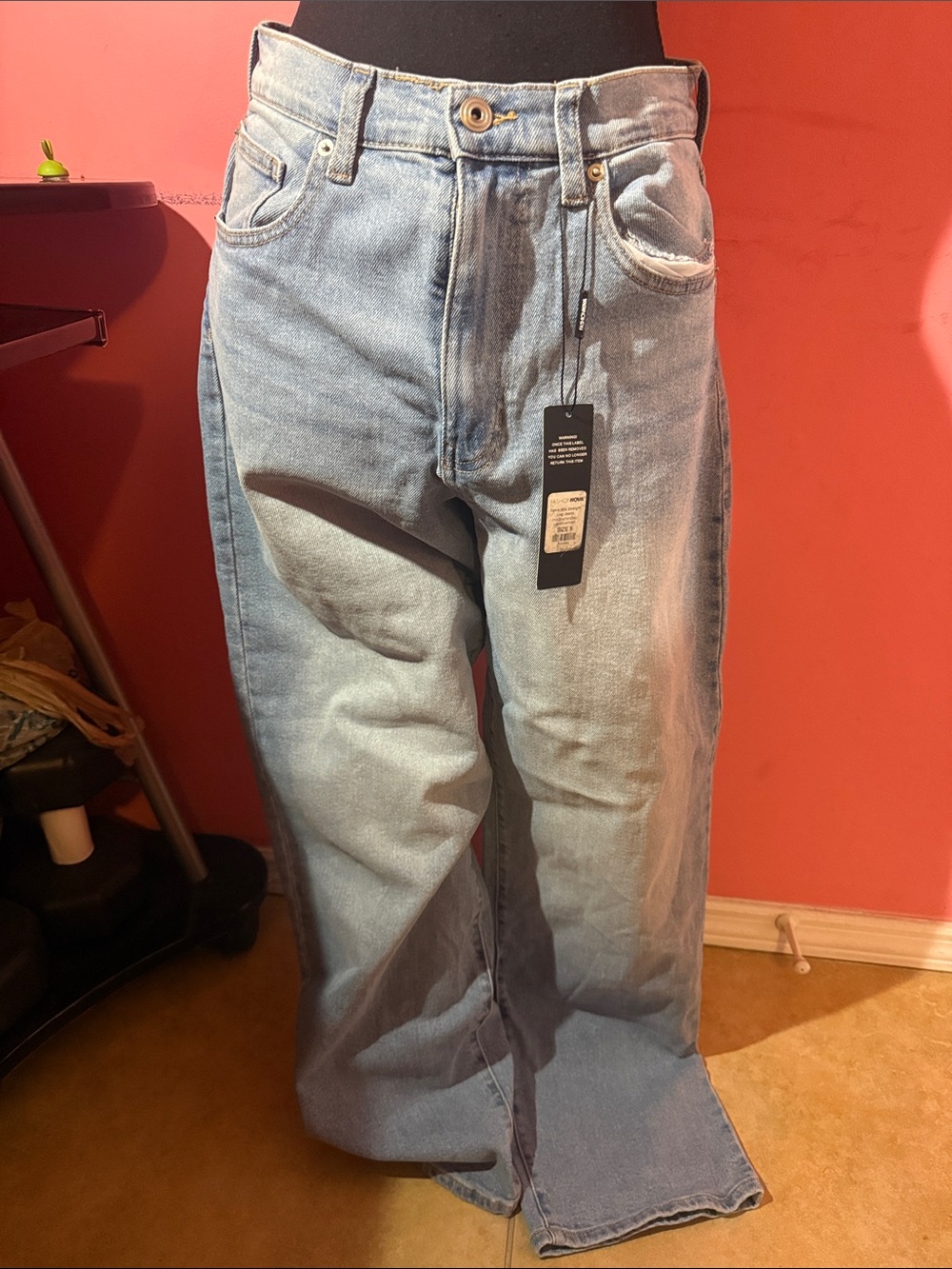 Light Blue Woman  Wide-Leg Jeans - Classic Denim
